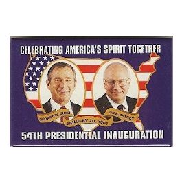 Bush Cheny Inaugural Button 2001