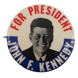 John F Kennedy For President Campaign Button