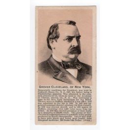 Original campaign card from the 1884 presidential election campaign of