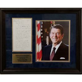 1967 Ronald Reagan Handwritten Letter and SIgnature