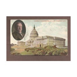 1908 William Taft Washington Postcard