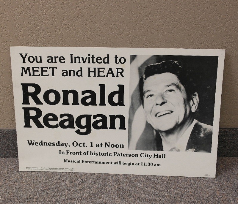 Ronald Reagan Rally Sign