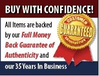 Our guarantee of authenticity